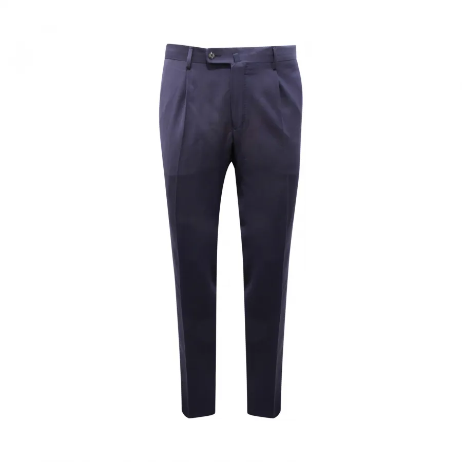 6634AV PANTALONE UOMO VIGANO' 1959 MAN WOOL BLEND TROUSERS BLUE