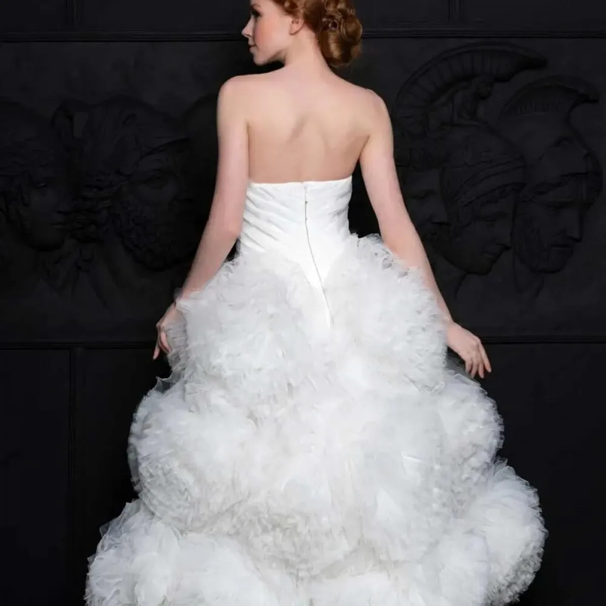 Abiti da cerimonia per occasioni formali con fiori extra gonfi fatti a mano Sweetheart Abito da ballo in tulle bianco lussureggi