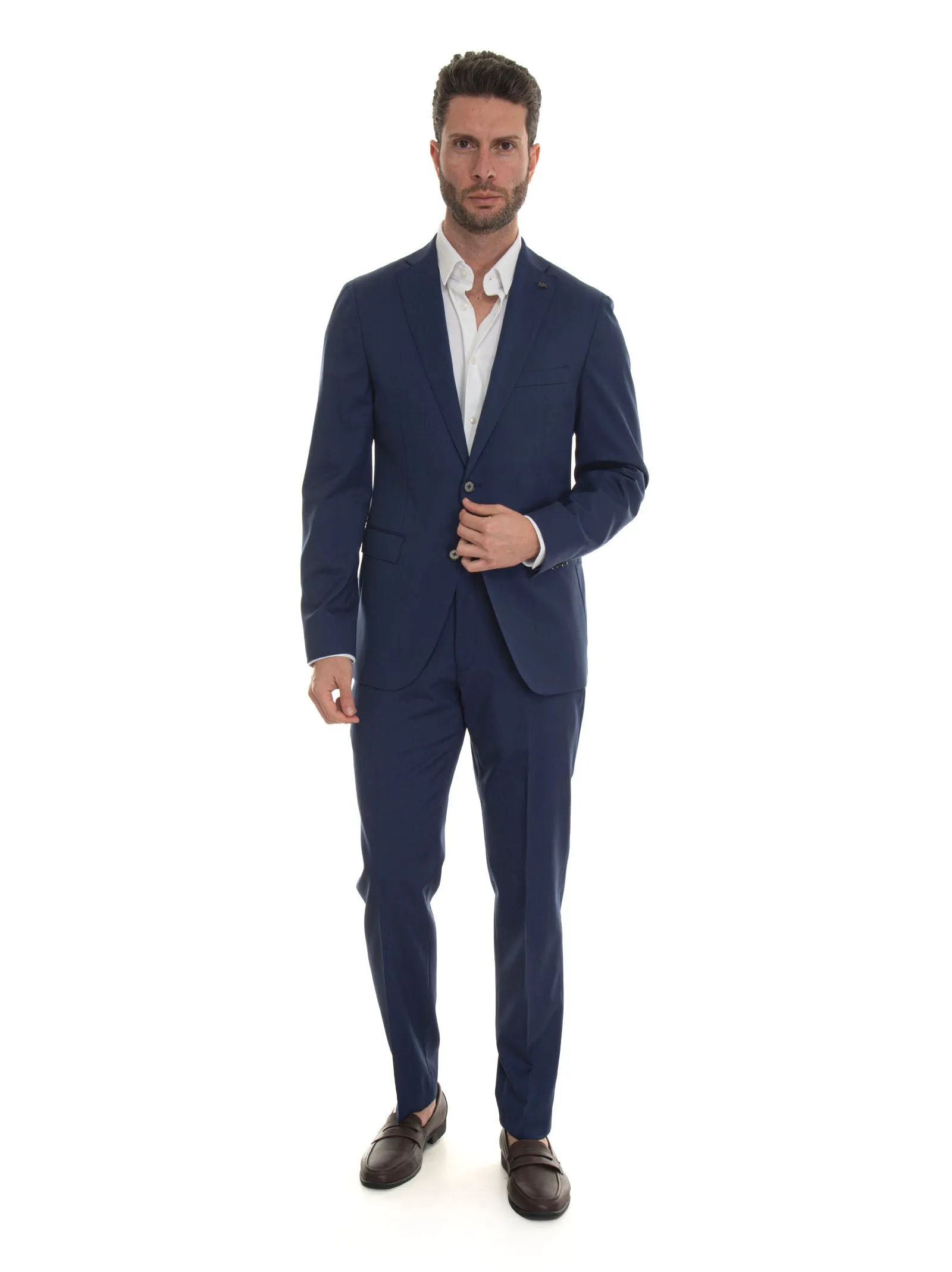 Abito da uomo 2 bottoni Blu medio Michael Kors Uomo