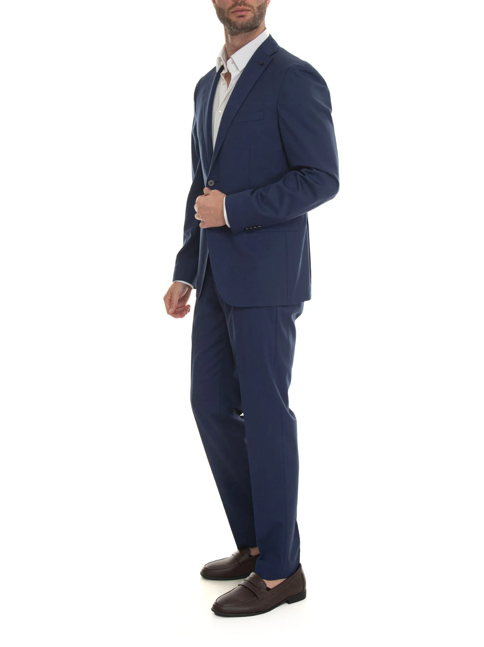 Abito da uomo 2 bottoni Blu medio Michael Kors Uomo