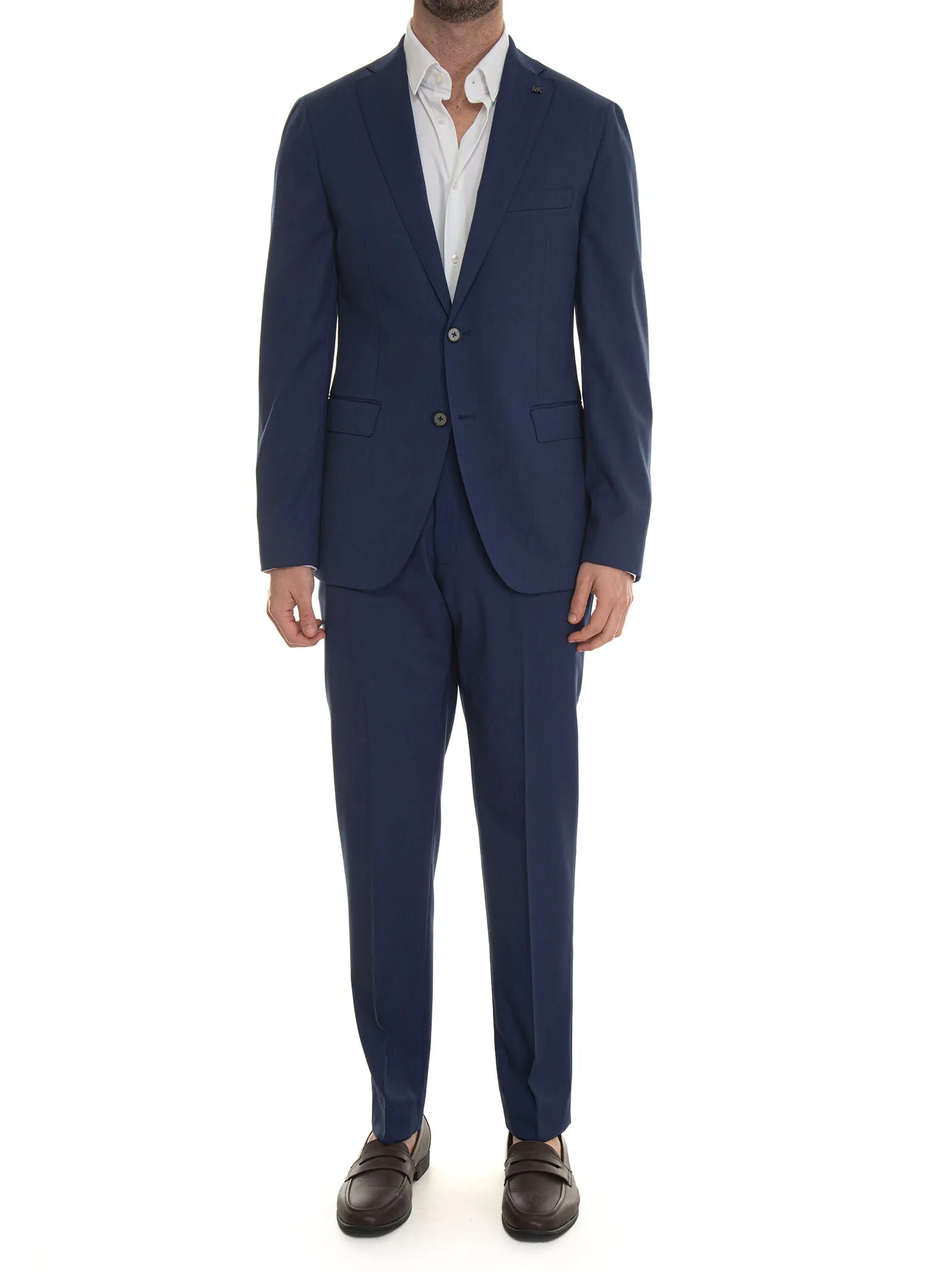 Abito da uomo 2 bottoni Blu medio Michael Kors Uomo