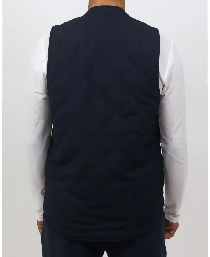 AdHoc - Gilet Trapuntato Reversibile Blu Navy Uomo