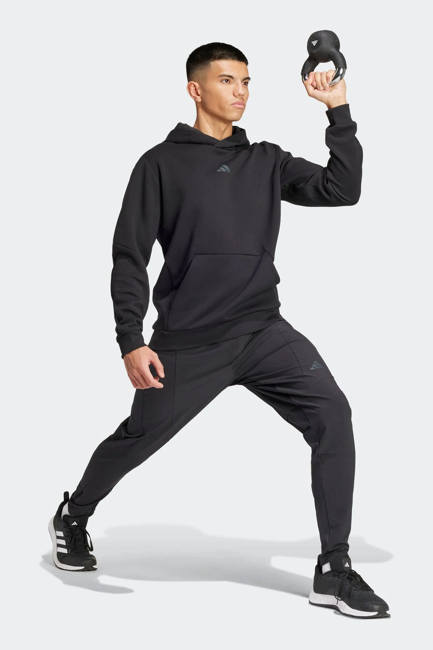 adidas - Felpa con cappuccio da allenamento