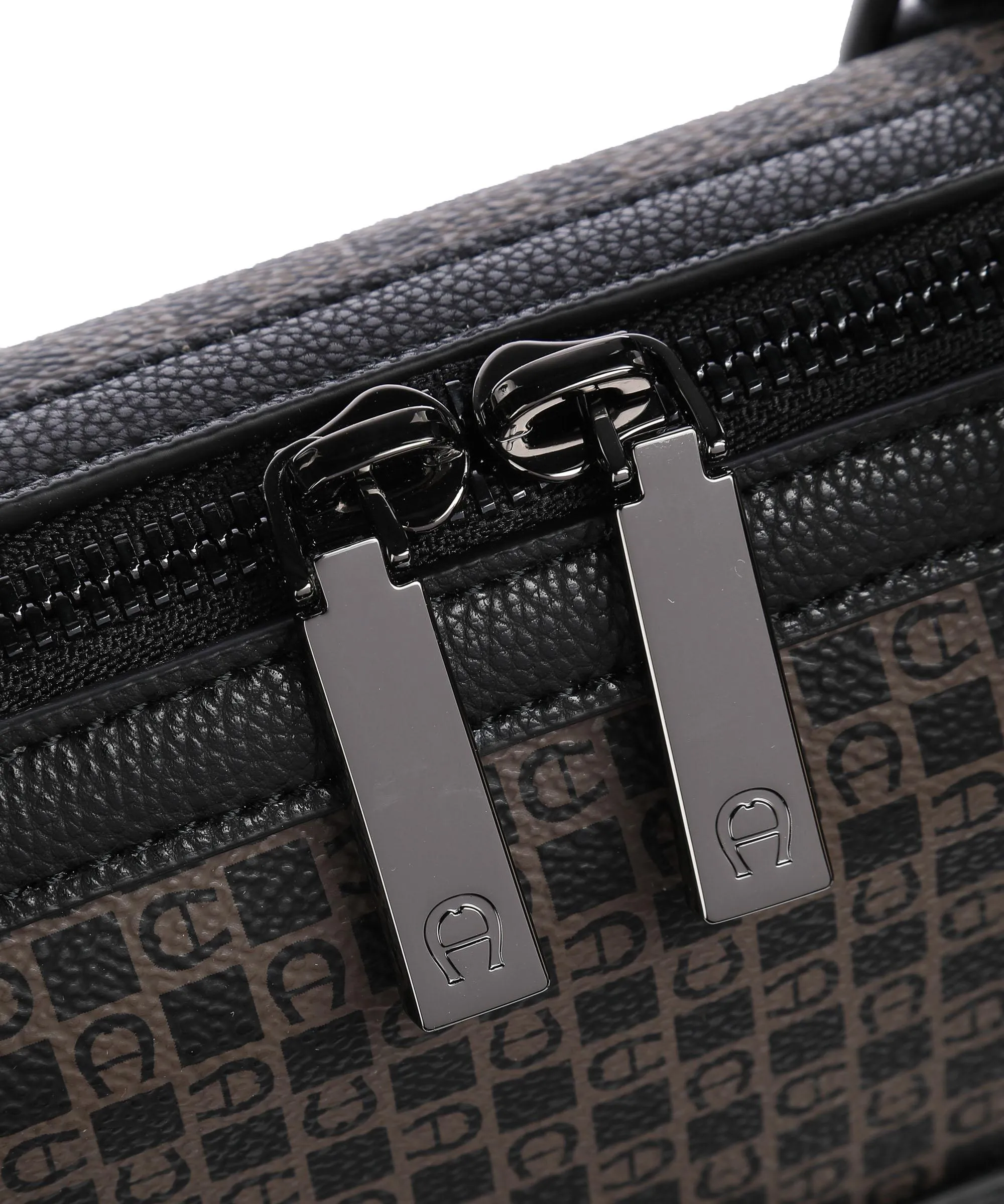  Aigner The Core Cartella poliestere riciclato marrone/nero  