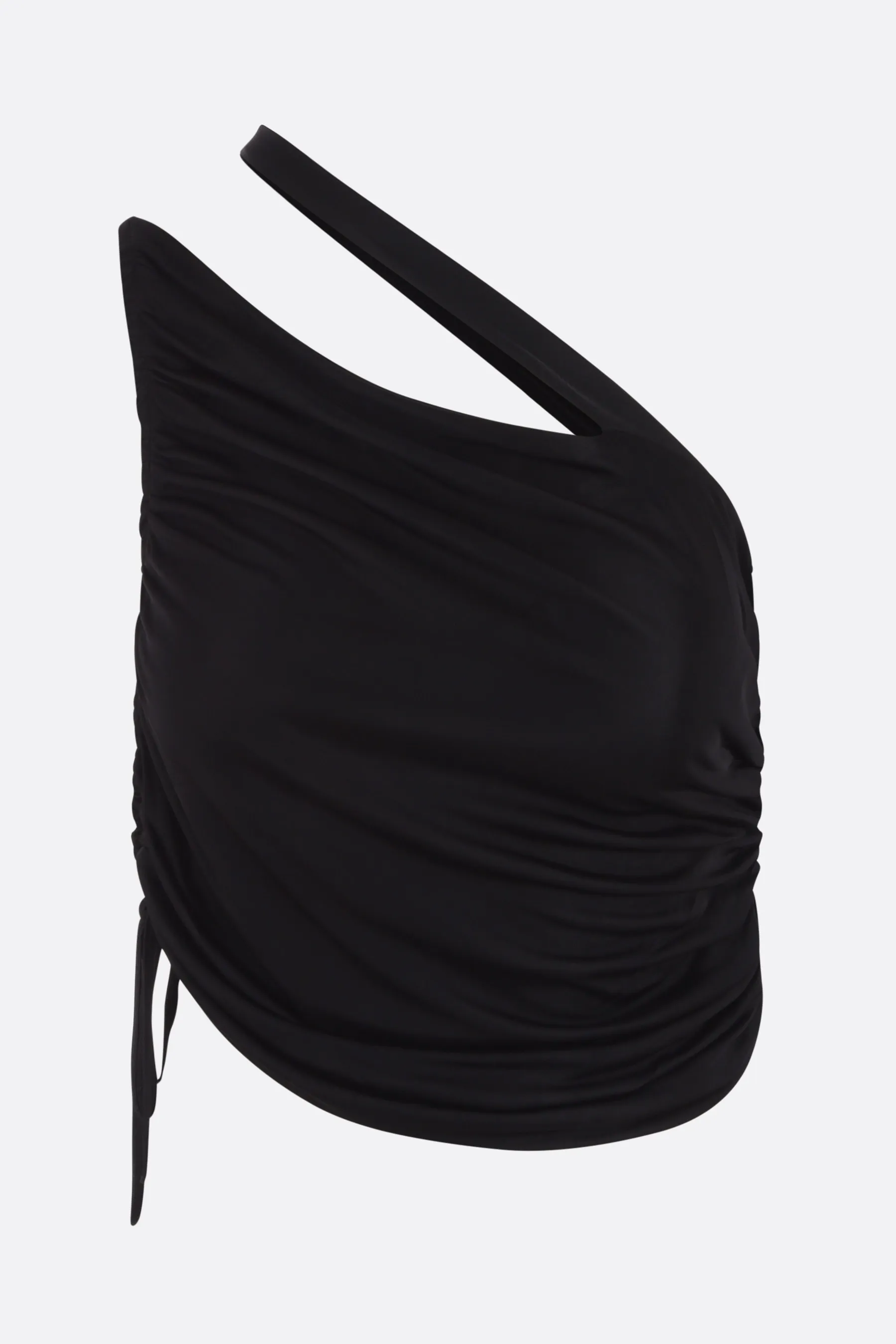  ANDREADAMO top cropped monospalla in viscosa 