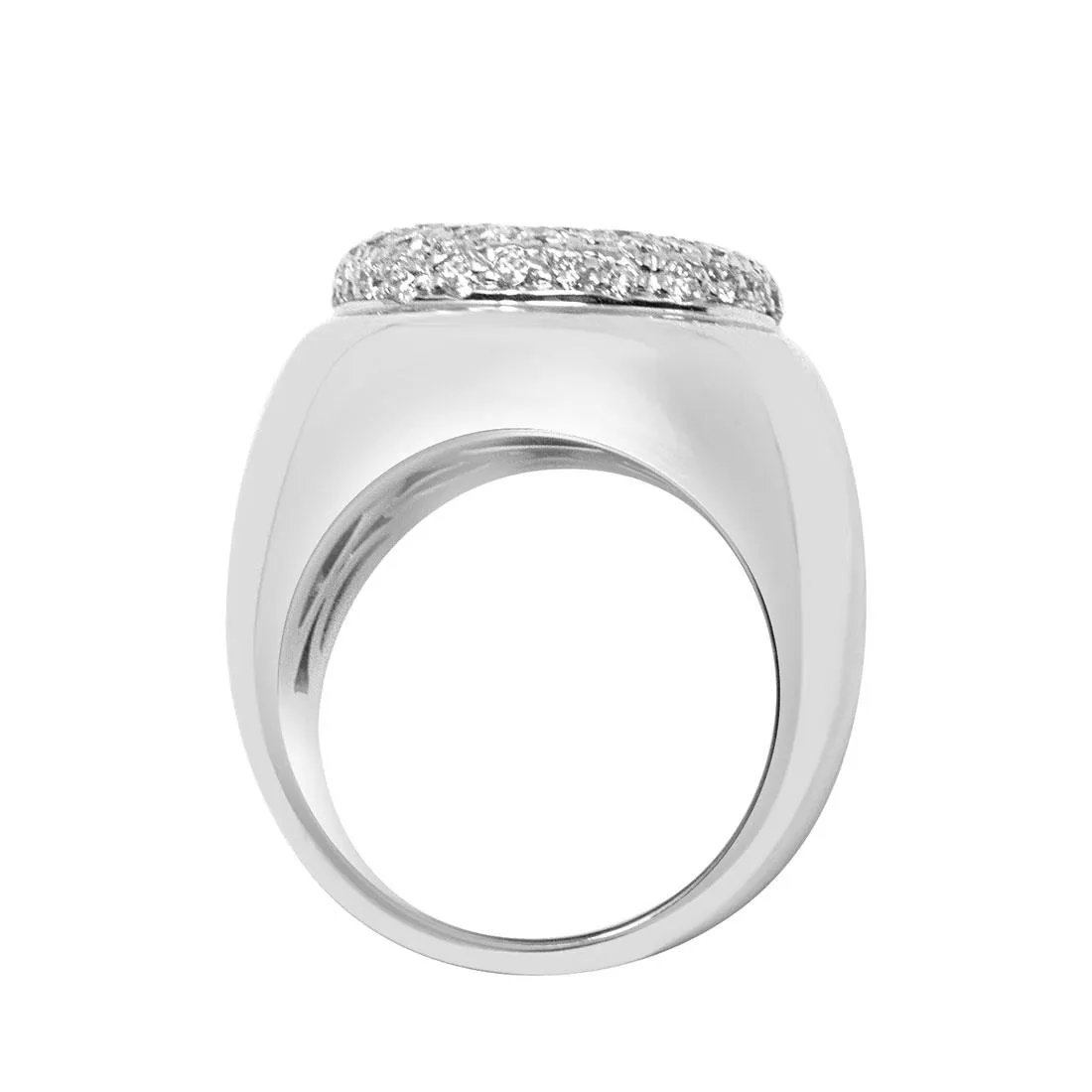 Anello in oro bianco con diamanti ct 1.30