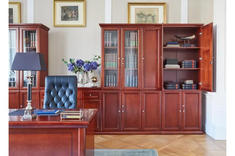 Armadio 2 ante per ufficio stile classico PRESTIGE C720B