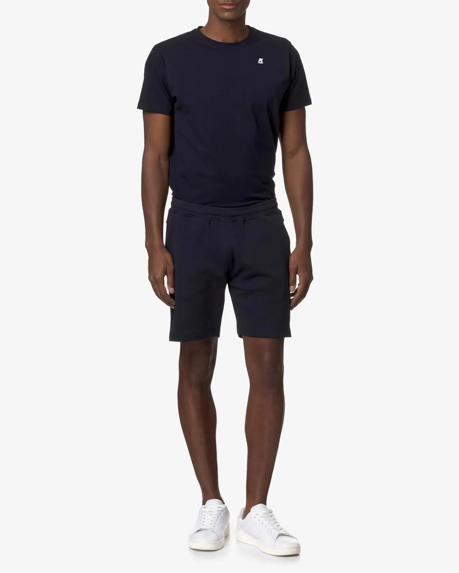 Bermuda blu in interlock di cotone stretch