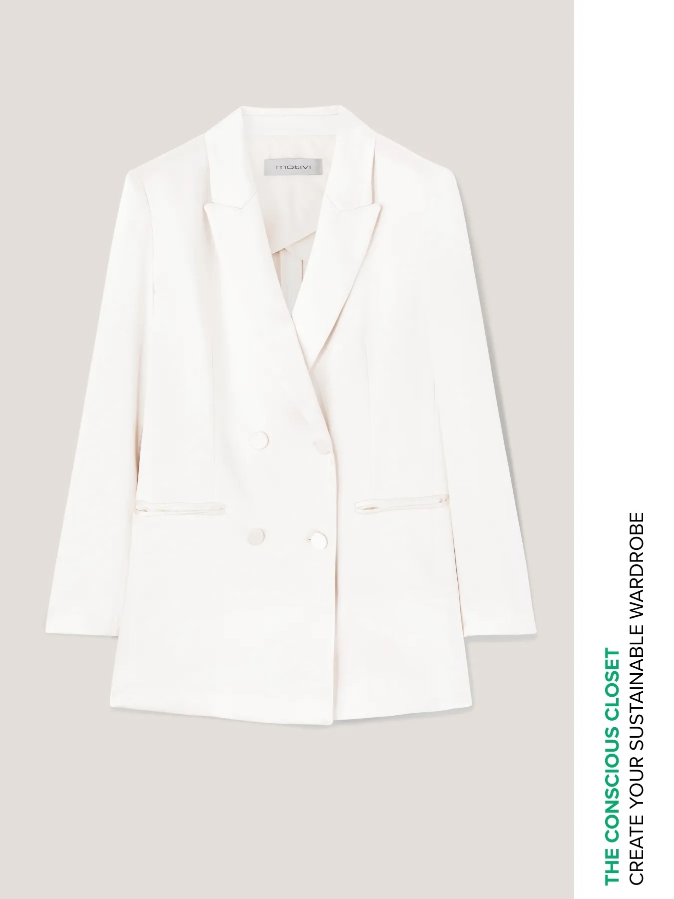 Blazer doppiopetto over in raso