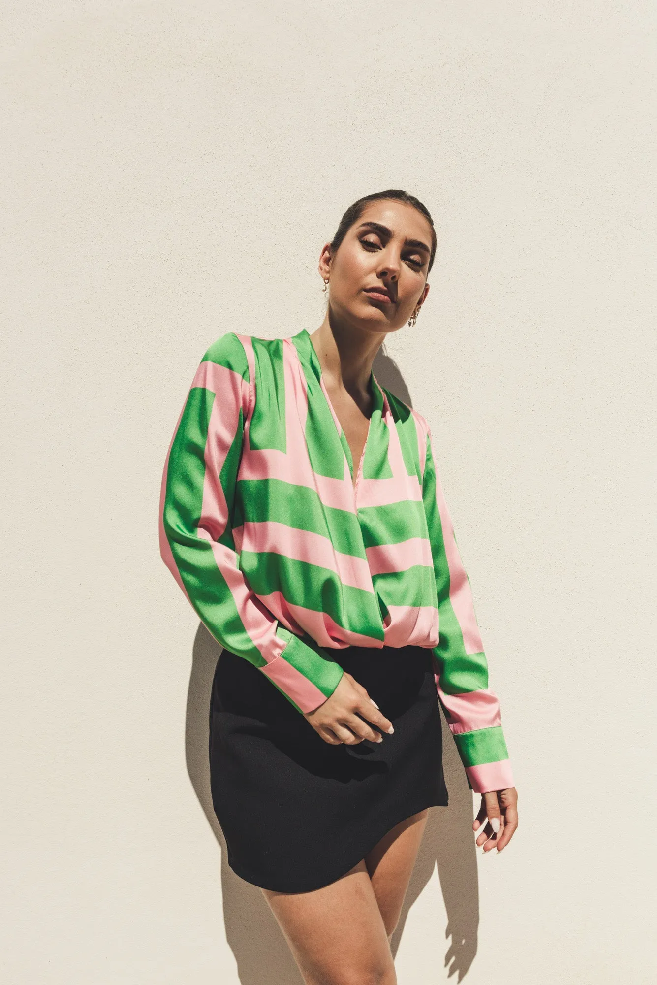Blusa estampado geometrico