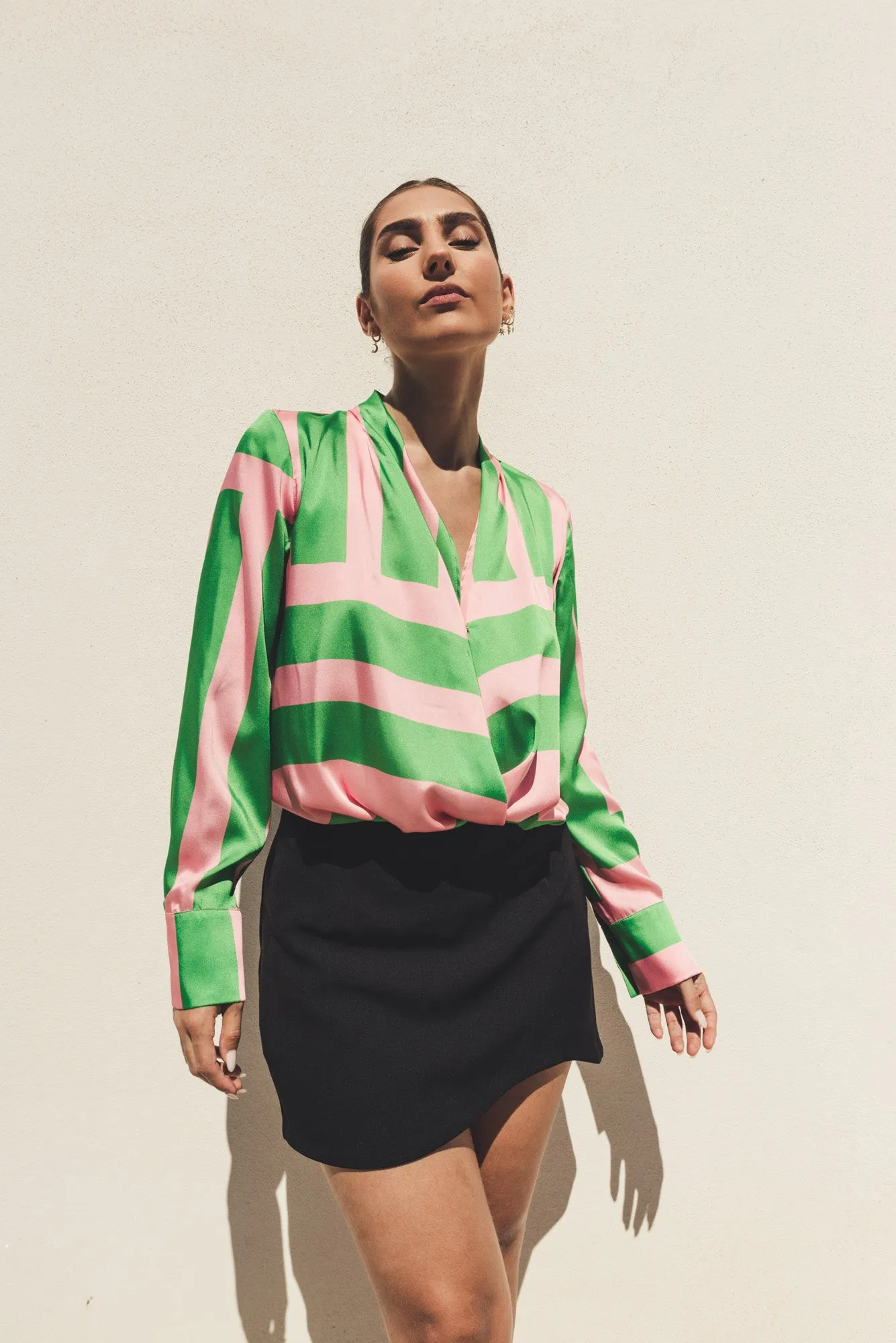 Blusa estampado geometrico