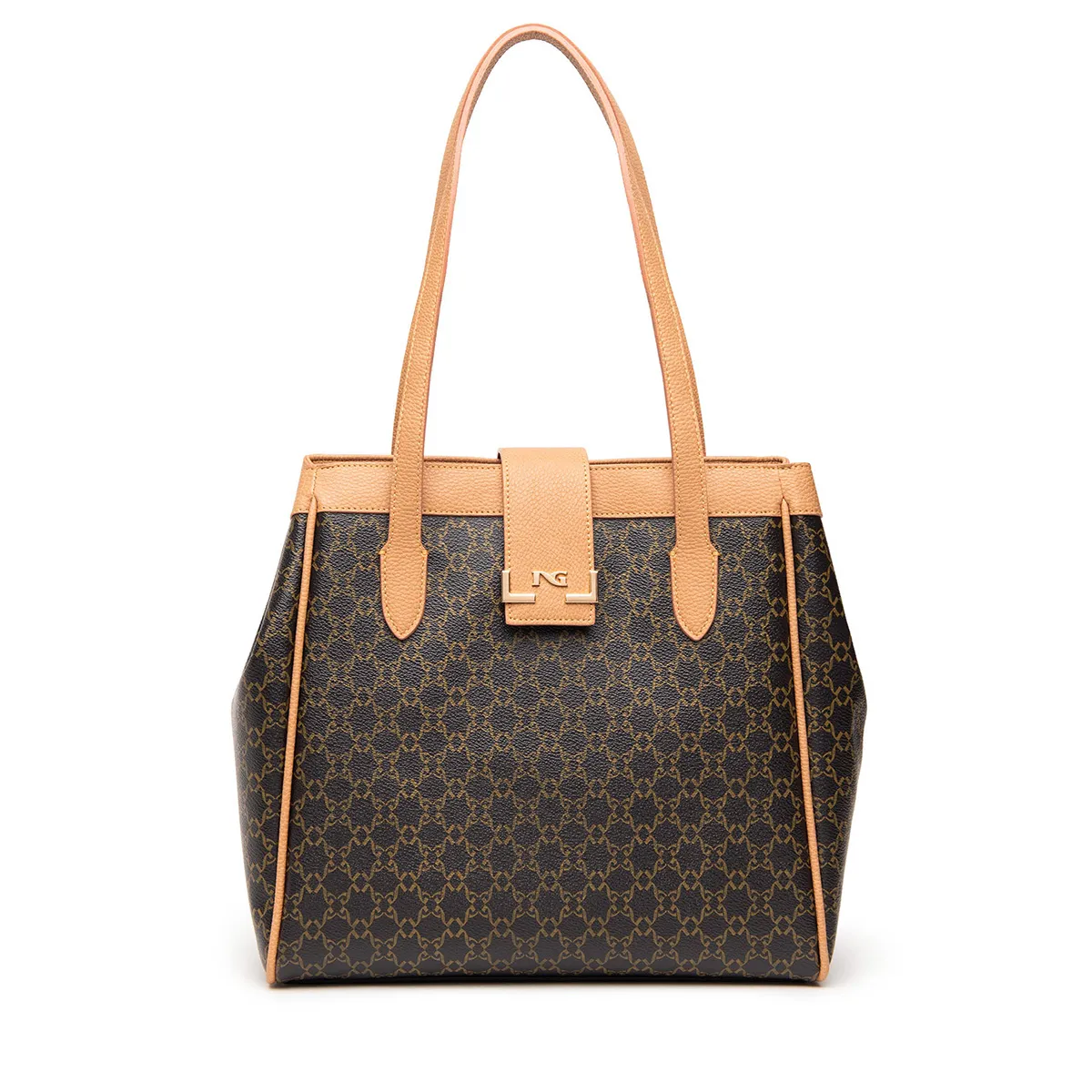   Borsa a spalla Donna in ecopelle logata NEROGIARDINI I443832D