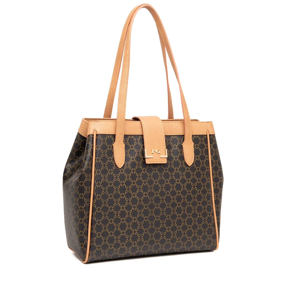   Borsa a spalla Donna in ecopelle logata NEROGIARDINI I443832D