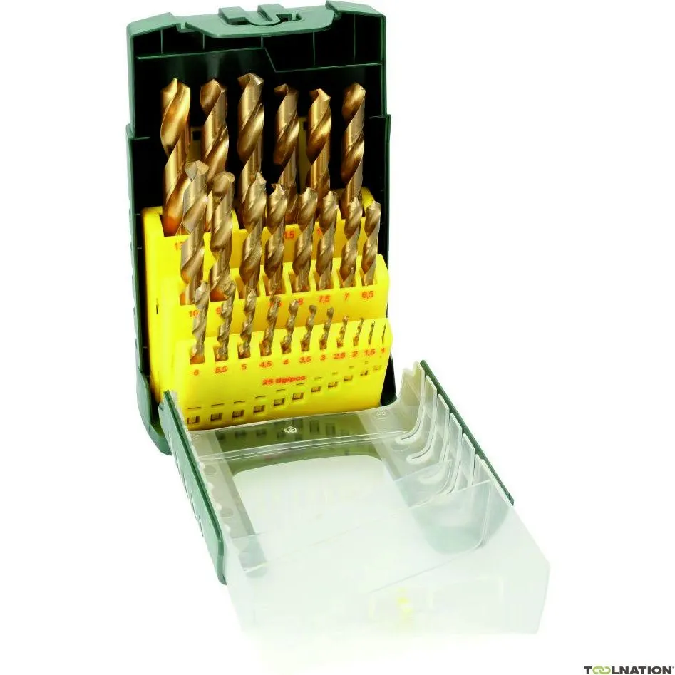 Bosch Professional Accessori 2607017154 Set di punte per metallo HSS-Stagno, 1-13 MM, 25DLG