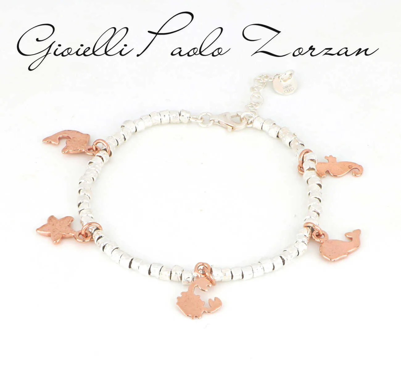 Bracciale con soggetti marini in argento 925 CZNEW-74