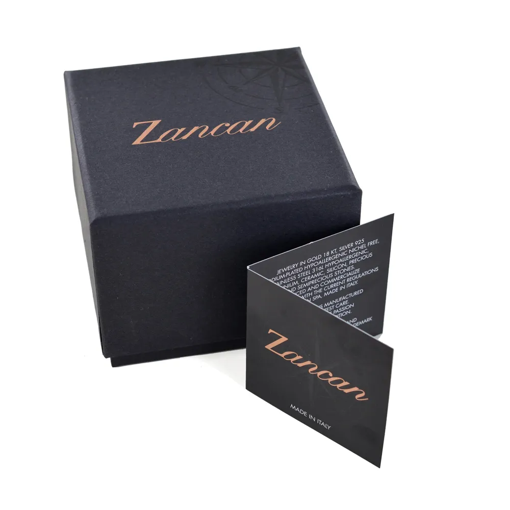 Bracciale Zancan da uomo con nodo in argento e corda nautica EXB 673-RO
