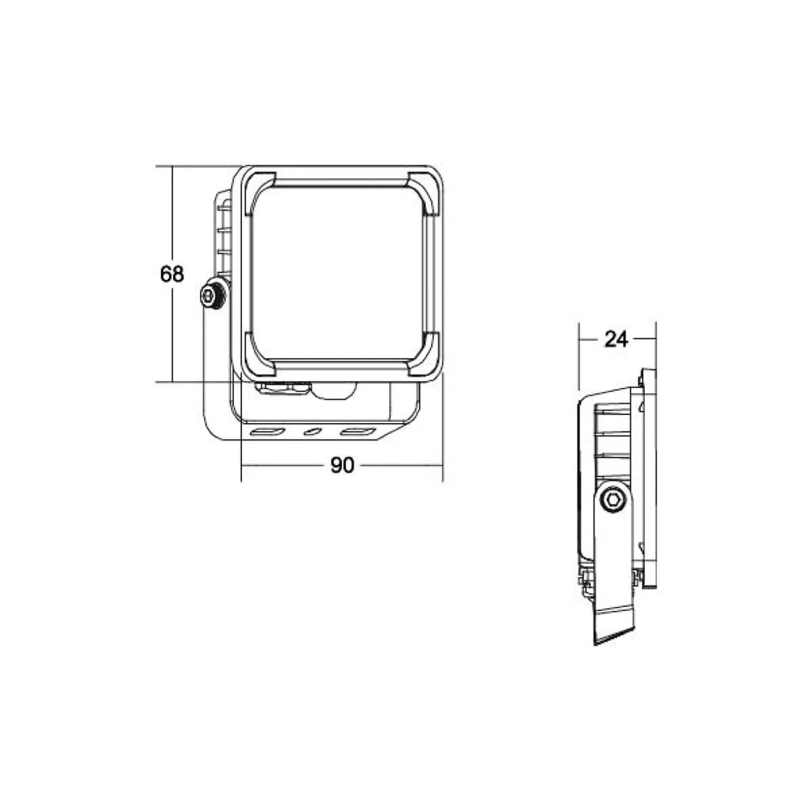 BRUMBERG Neo Micro Proiettore LED, larghezza 9 cm, 3.000K