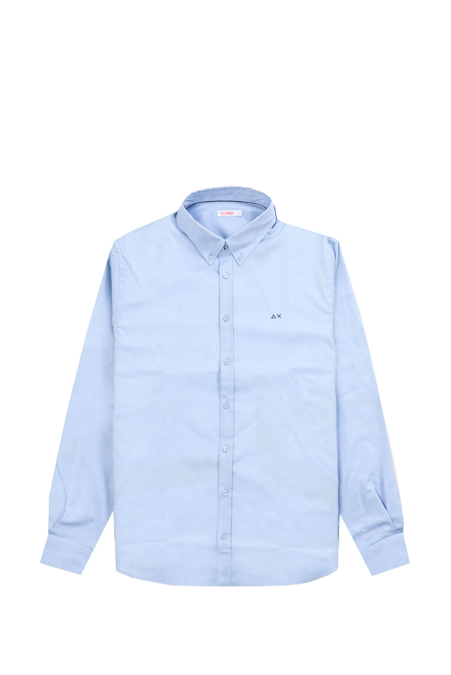 CAMICIA UOMO SUN68 OXFORD SMALL COLLAR AZZURRO