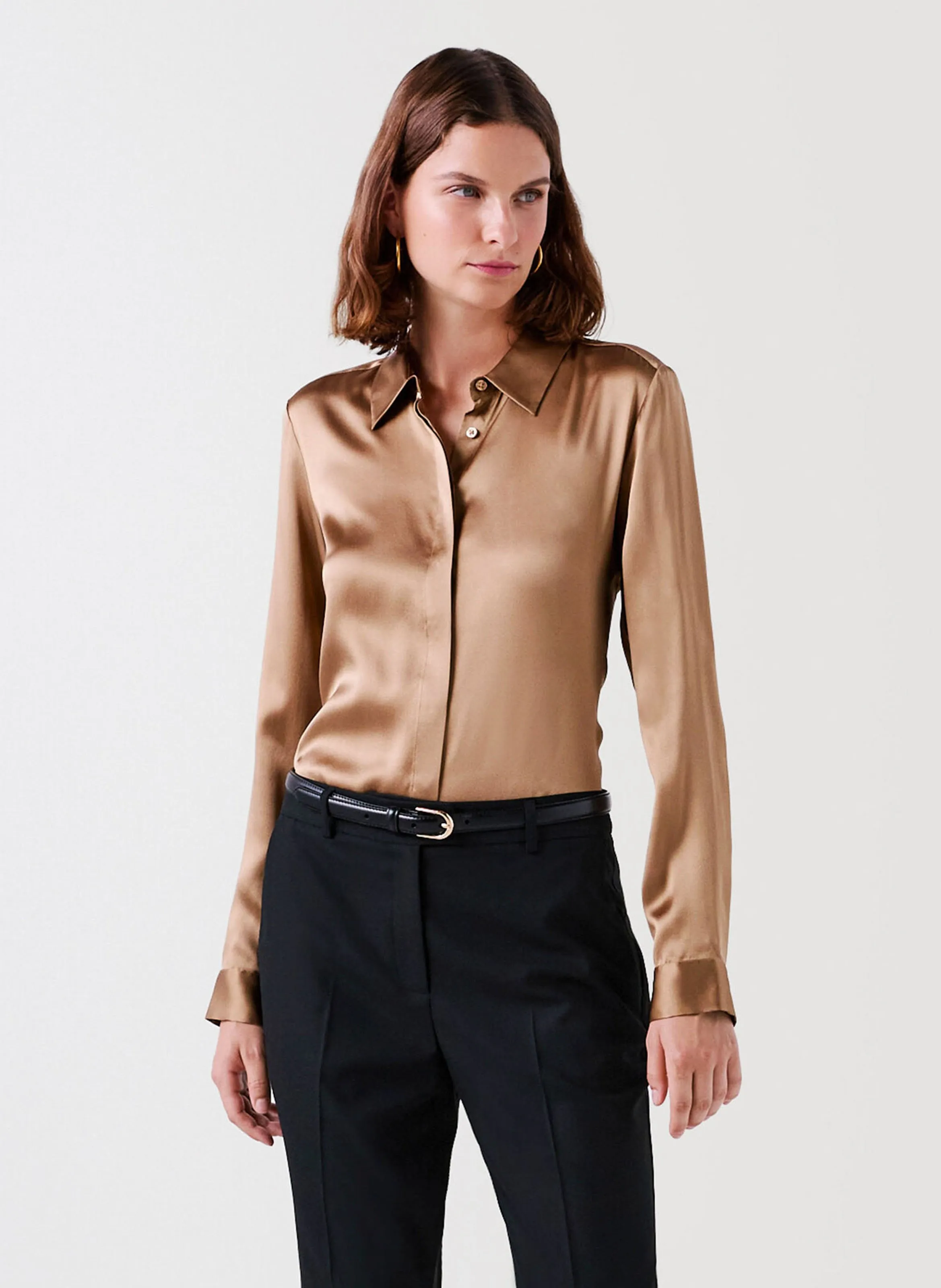 CAROLL   PVANDINE - Pantalone con pince | Nero