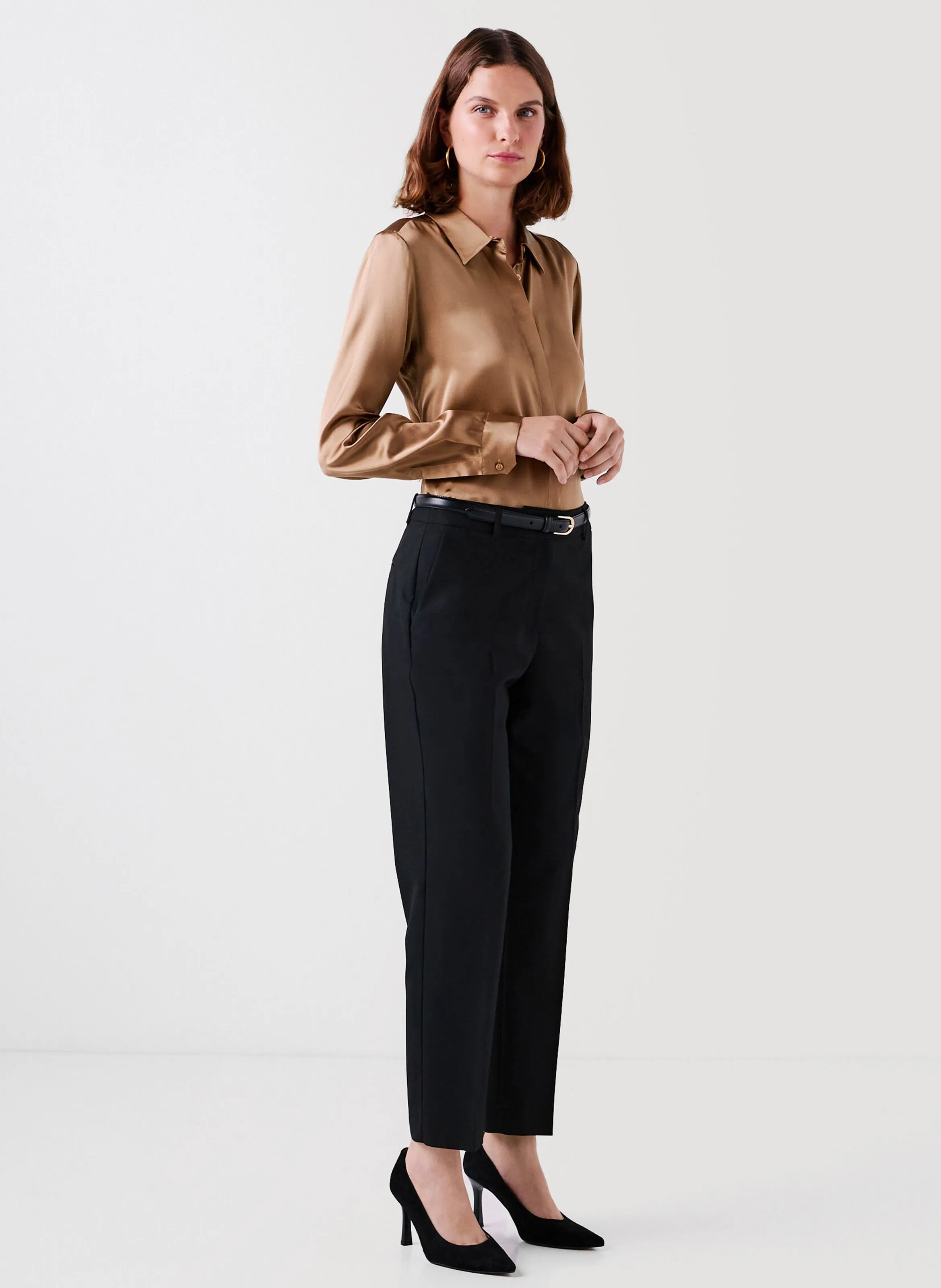  CAROLL   PVANDINE - Pantalone con pince | Nero