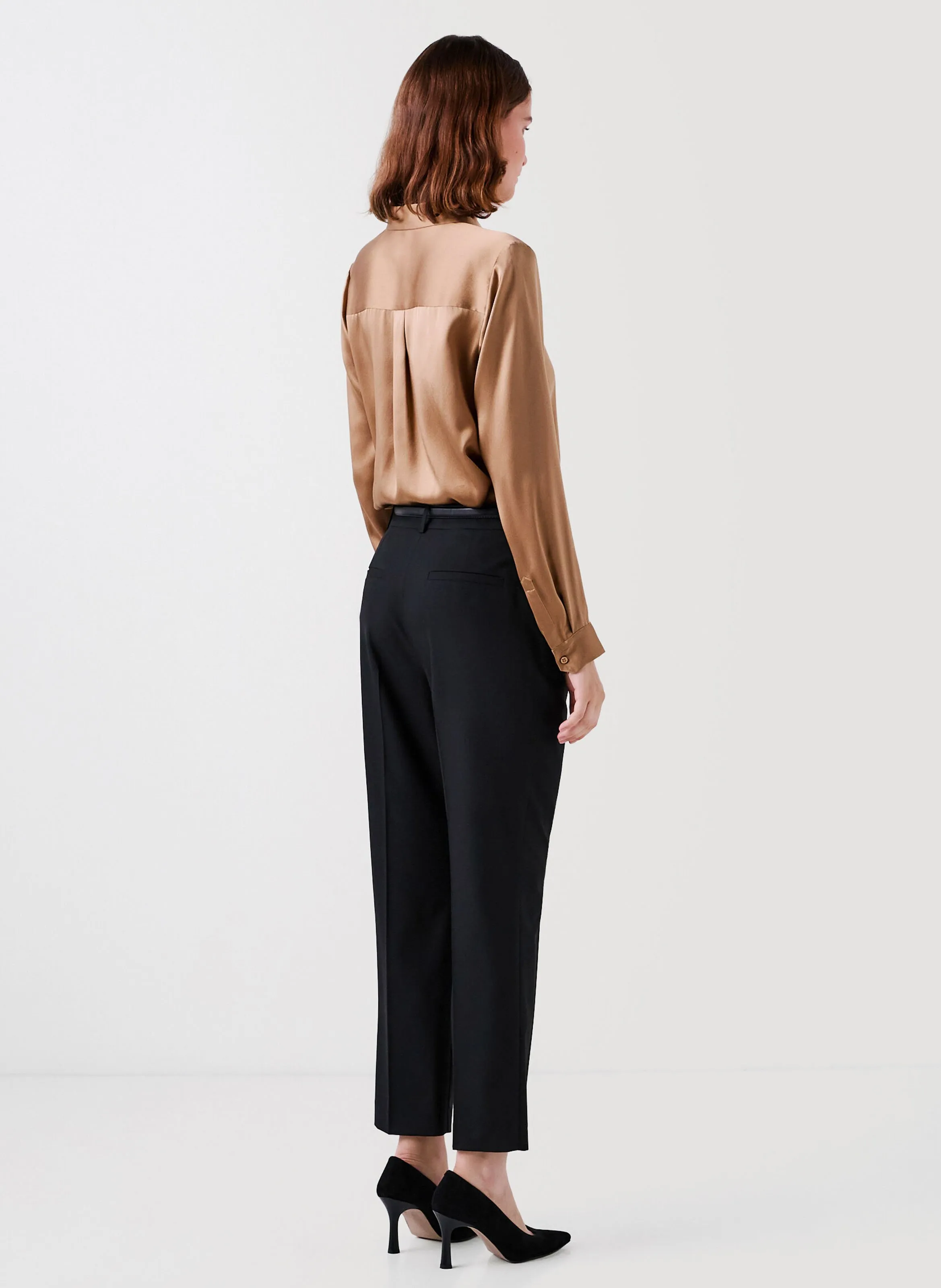  CAROLL   PVANDINE - Pantalone con pince | Nero