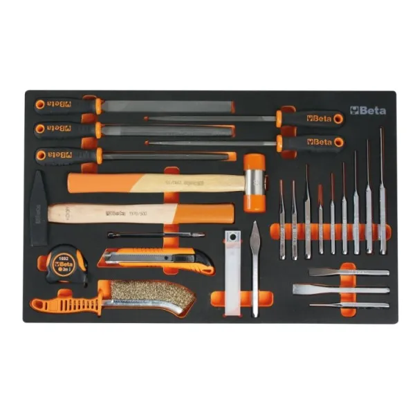 Carrello Beta RSC24 8 cassetti + 411 utensili Industria antiribaltamento + Trapano avvitatore