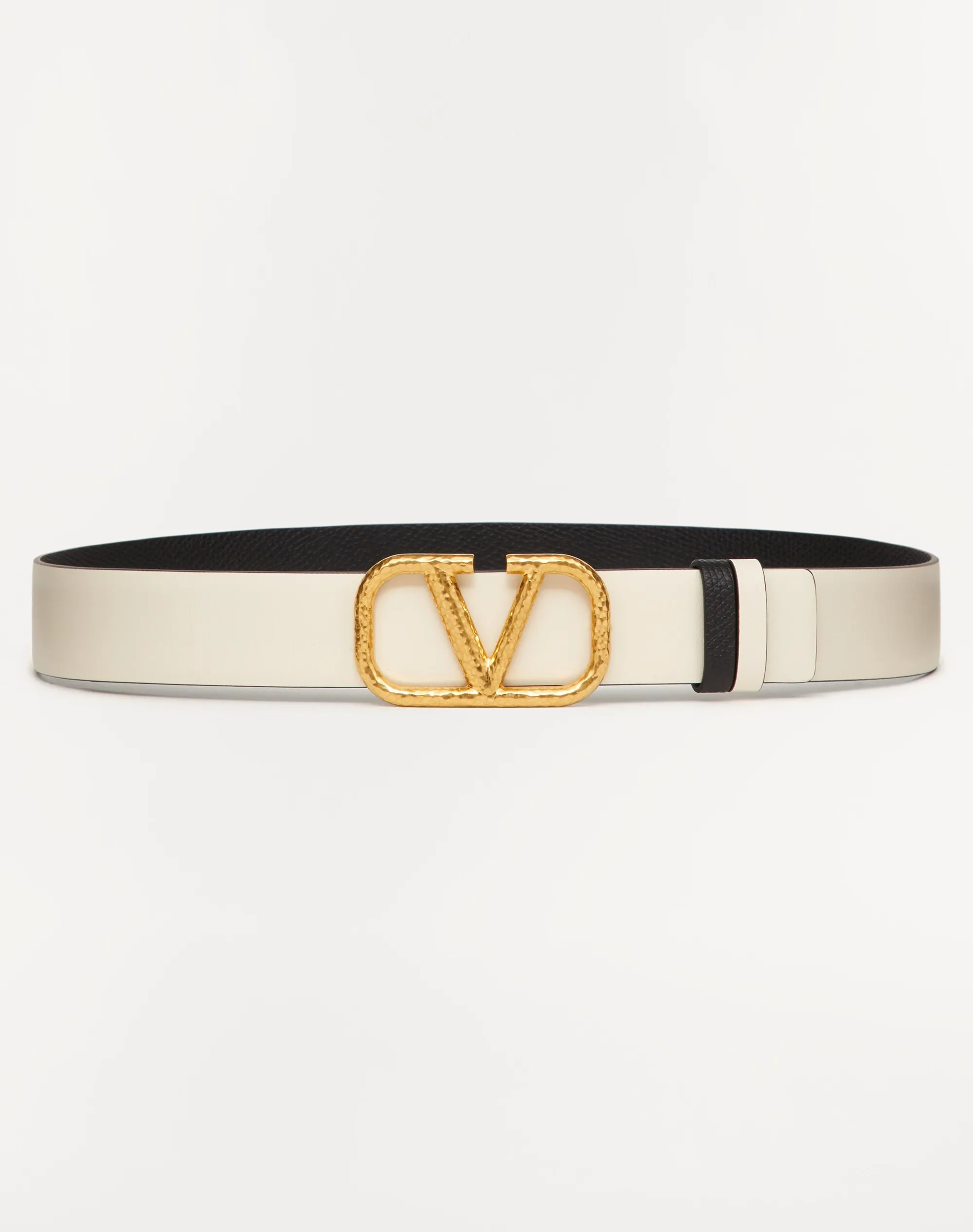 CINTURA REVERSIBILE VLOGO SIGNATURE IN VITELLO GRANATO 30 MM