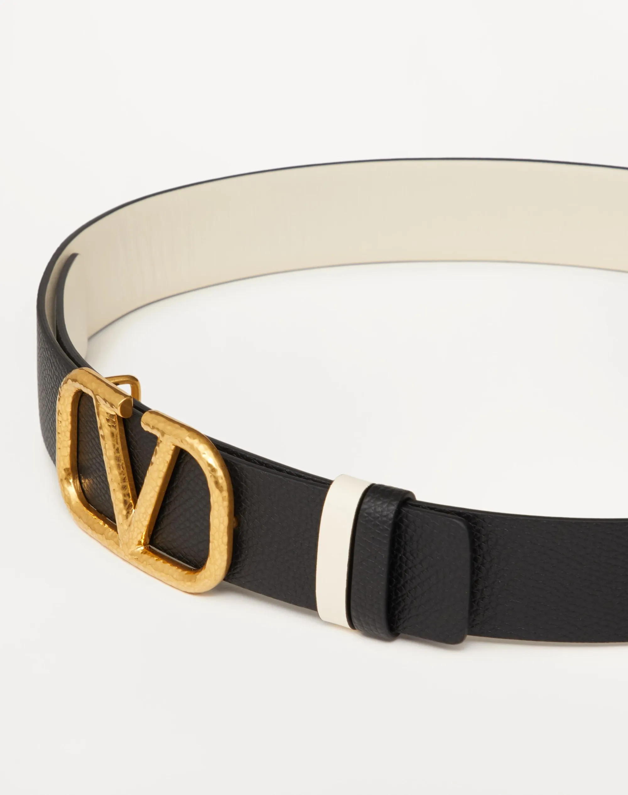 CINTURA REVERSIBILE VLOGO SIGNATURE IN VITELLO GRANATO 30 MM