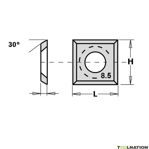 CMT 790.140.18 Lama di ricambio WPL F1730 14x14x1,7 mm (2 pezzi)