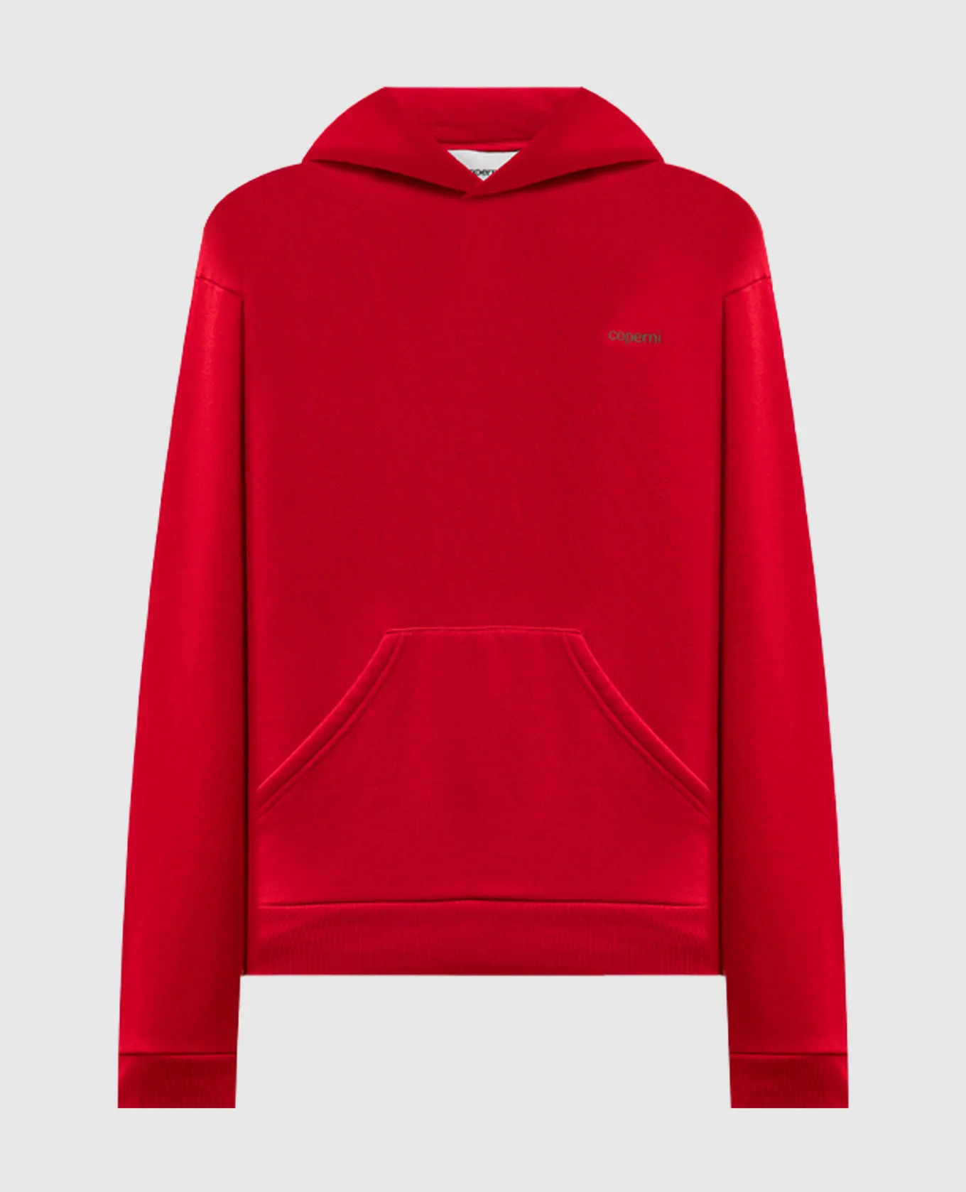 Coperni Felpa rossa con cappuccio con stampa logo COPJS15BIS523