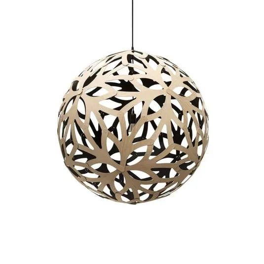 Coral Lampada a Sospensione Ø120 Nero 1 Lato - David Trubridge | Acquista online
