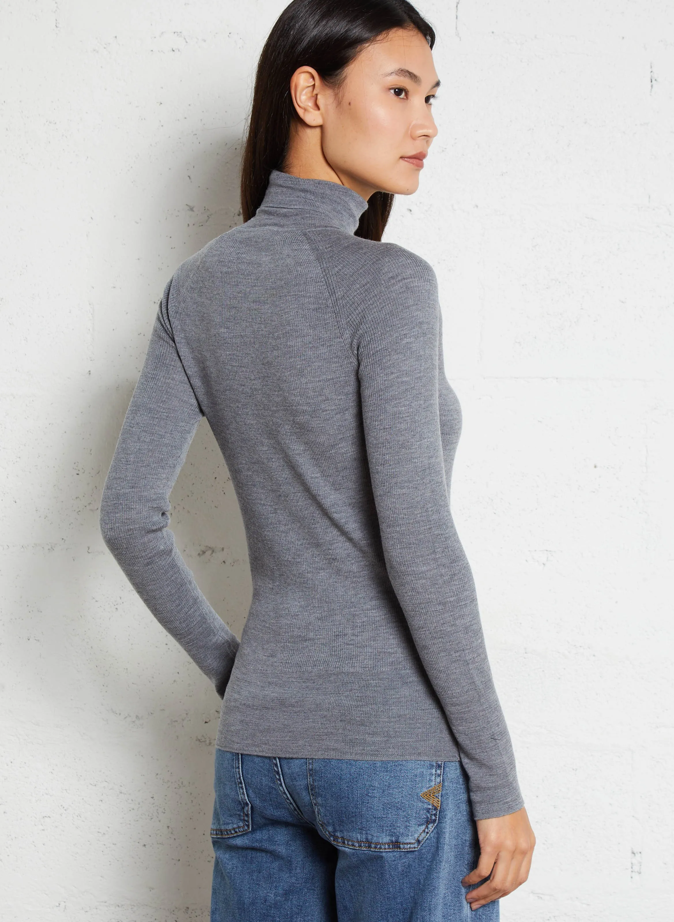  EKYOG   MAKIN - Maglione a collo alto in lana | Grigio