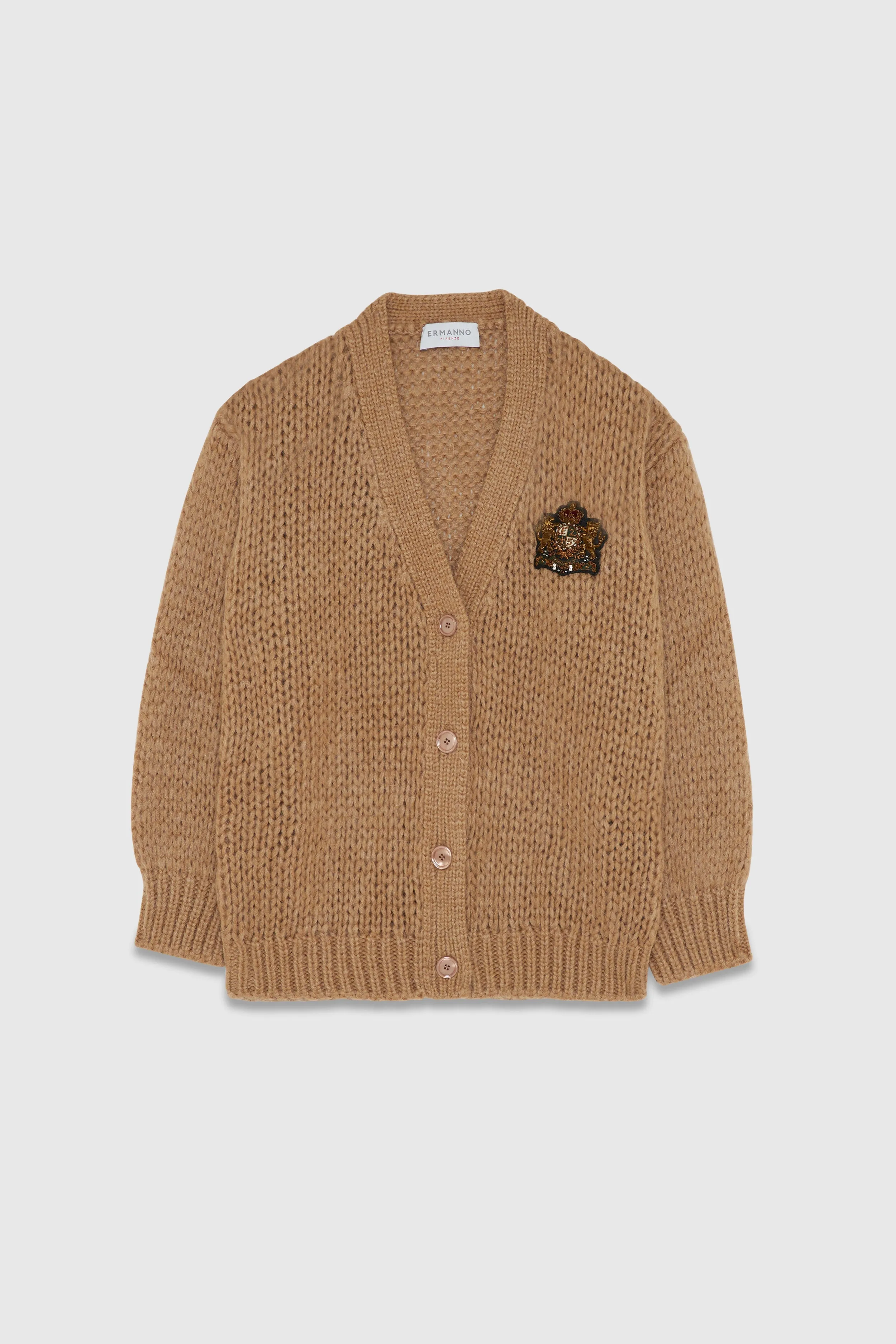 Ermanno Firenze Cardigan Con Patch