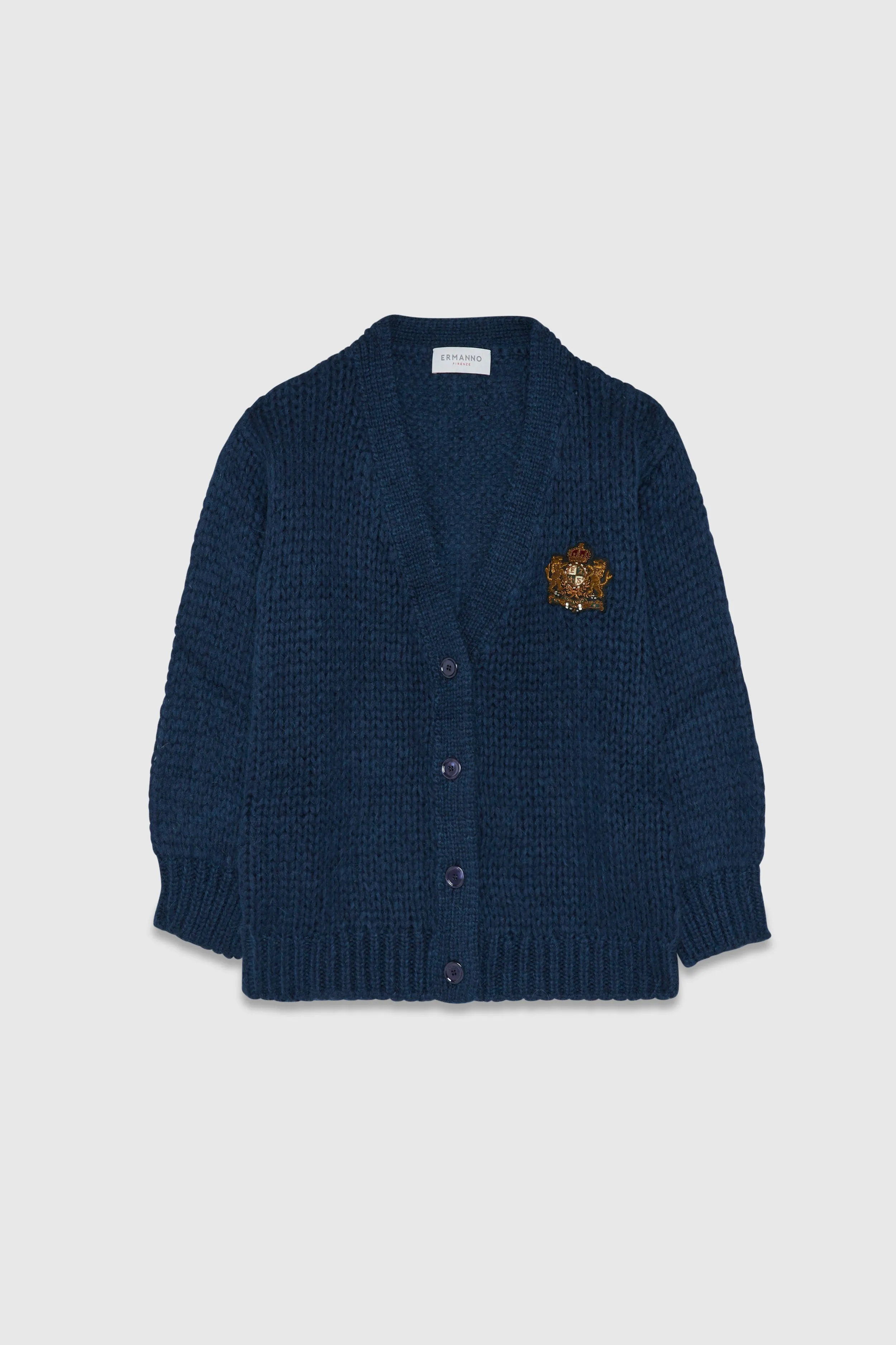Ermanno Firenze Cardigan Con Patch