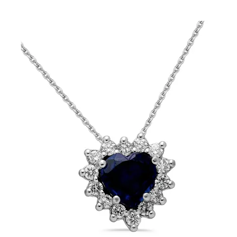 EUREKA Collana oro 9Kt con cuore lab grown diamond Eureka