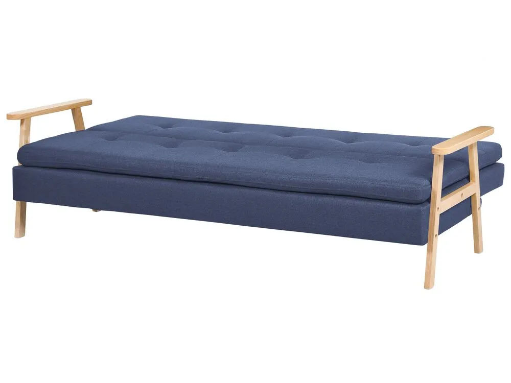 Fabric Sofa Bed Blue TJORN