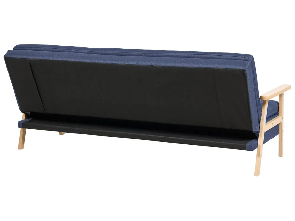 Fabric Sofa Bed Blue TJORN