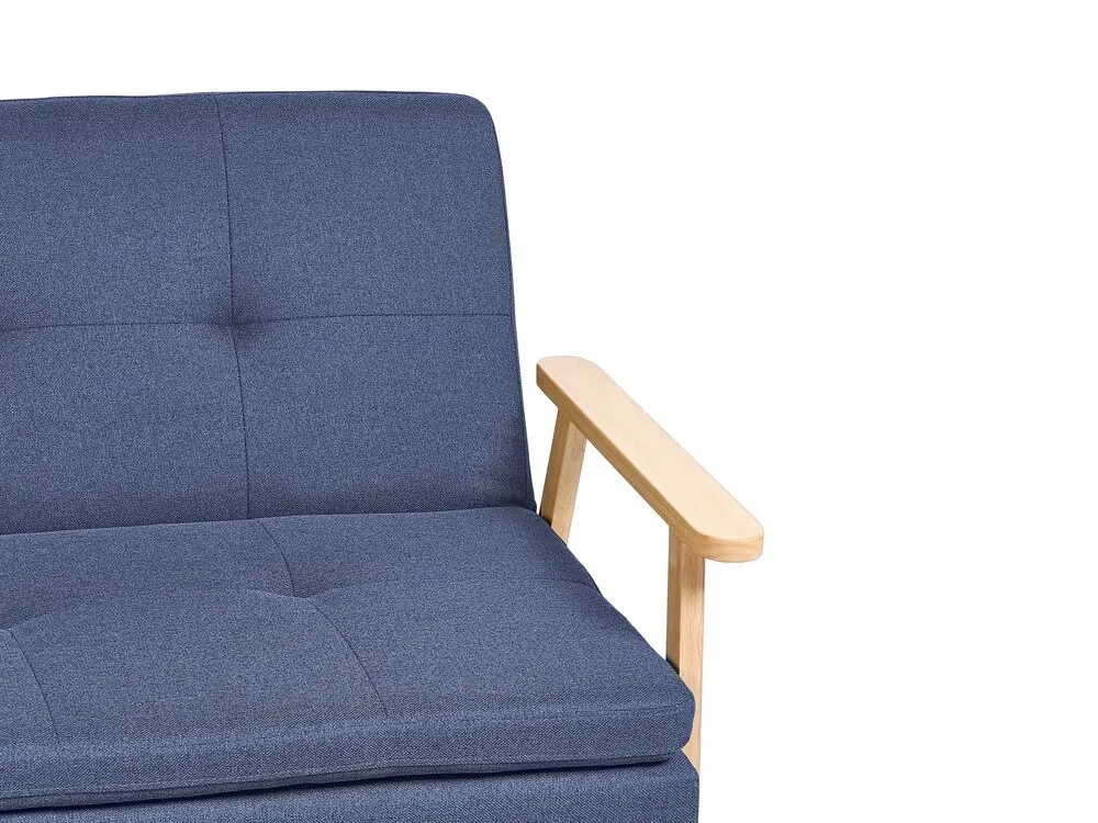Fabric Sofa Bed Blue TJORN