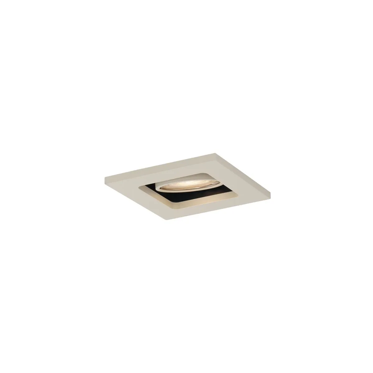 Faretto da incasso moderno beige GU10 50 mm girevole e orientabile - Qure