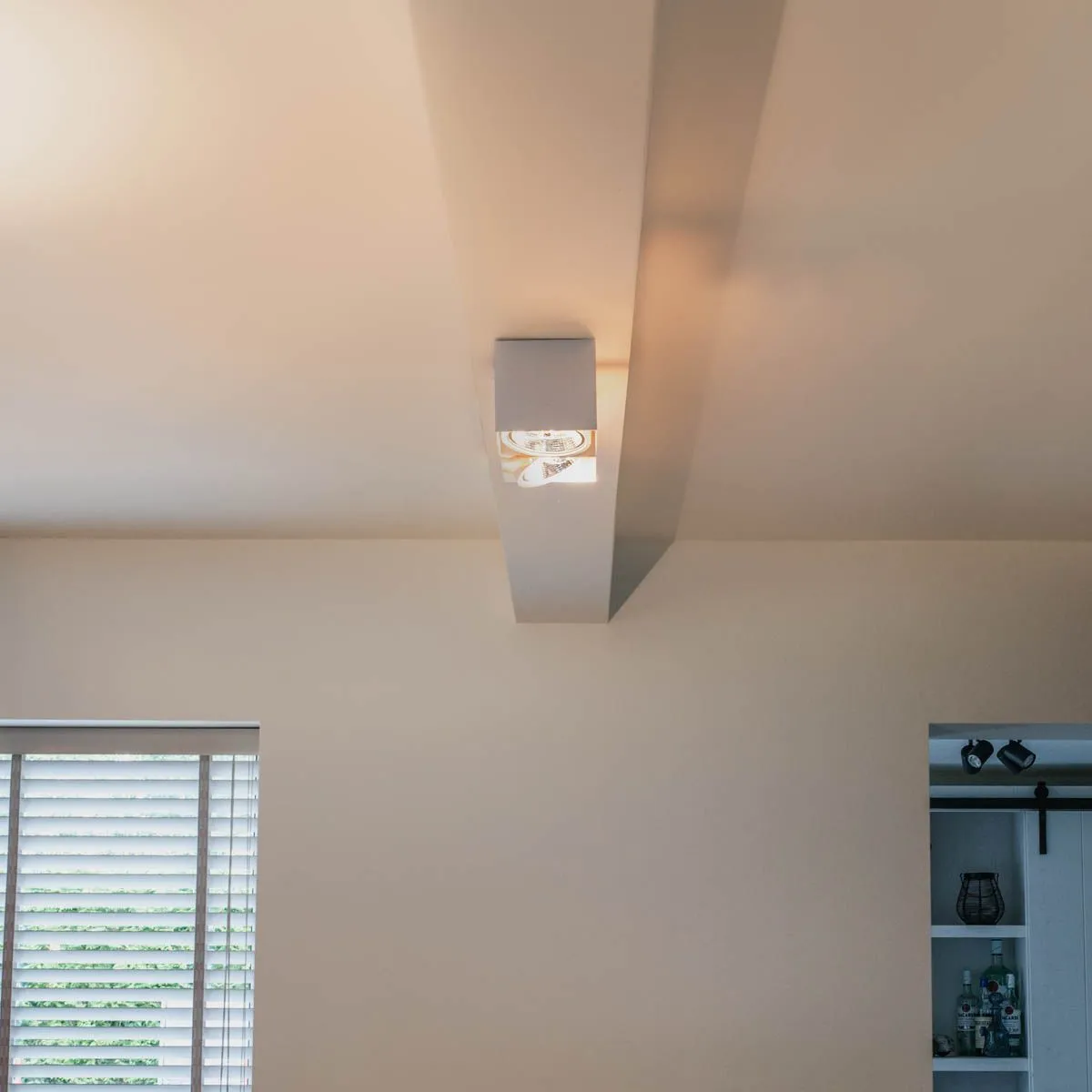 Faretto di design bianco rettangolare AR111 2 luci - Box