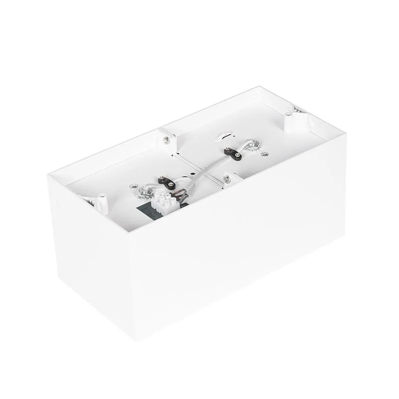 Faretto di design bianco rettangolare AR111 2 luci - Box