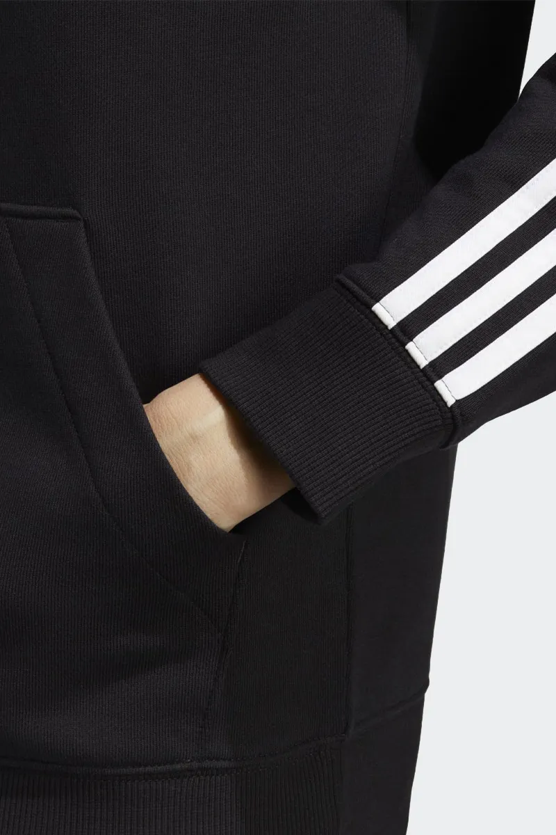 FELPA A ZIP CON CAPPUCCIO SPORTIVA NERA