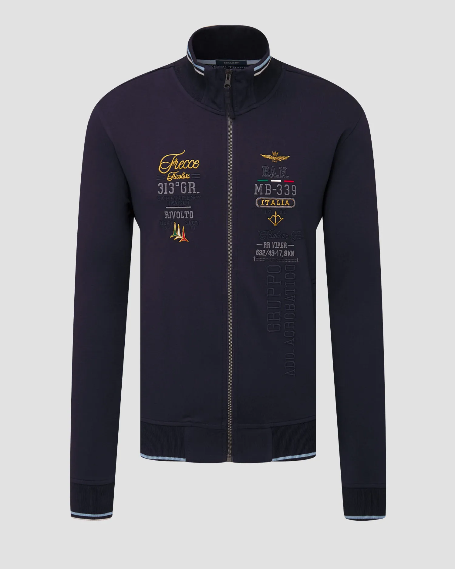 Felpa blu scuro da uomo Aeronautica Militare 241fe1879f419-8347