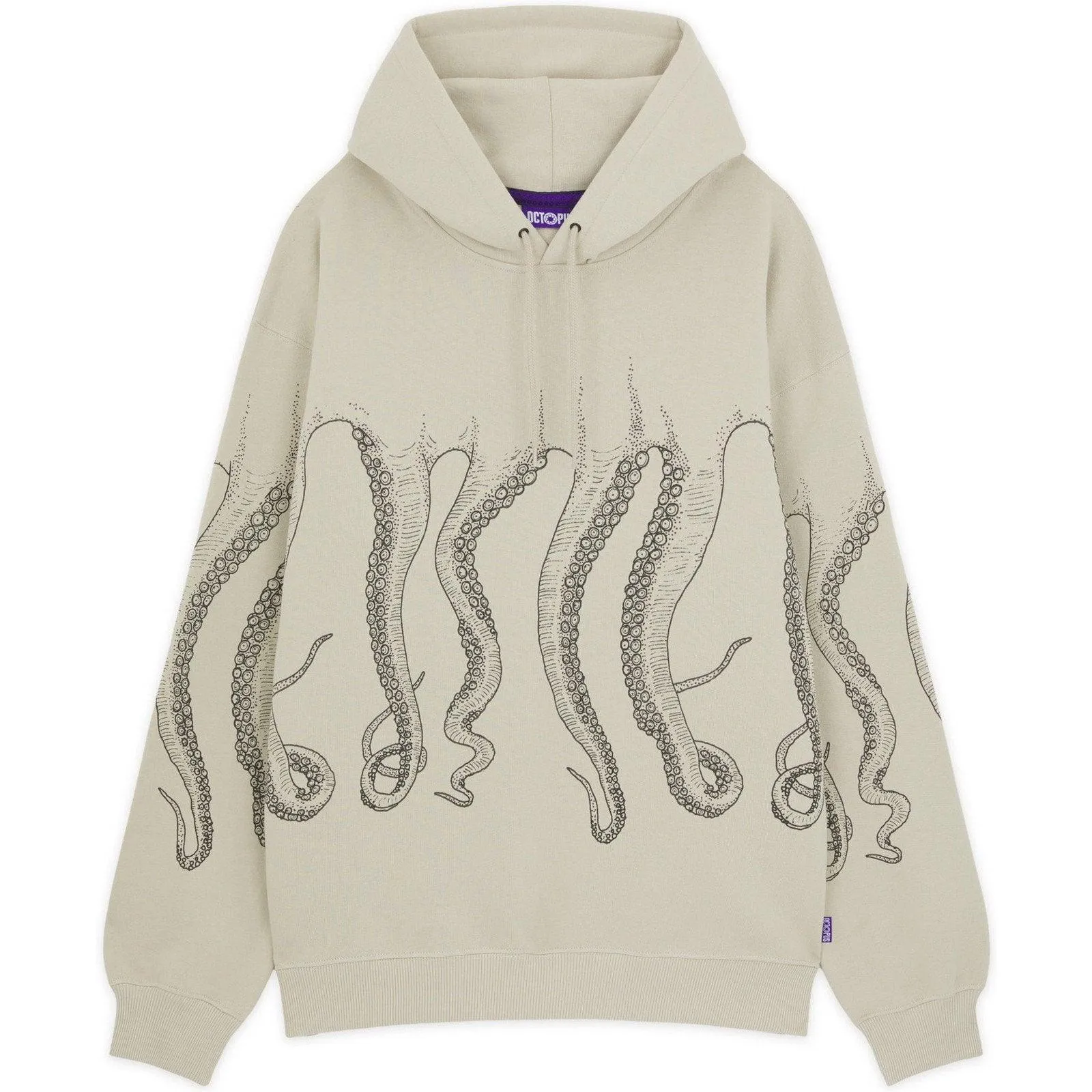 Felpe con cappuccio Uomo Octopus - Octopus Outline Hoodie - Celeste