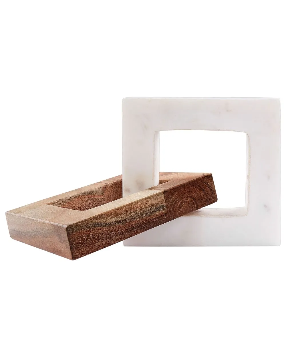 Figurine Chain ACHARNY Stone Wood White