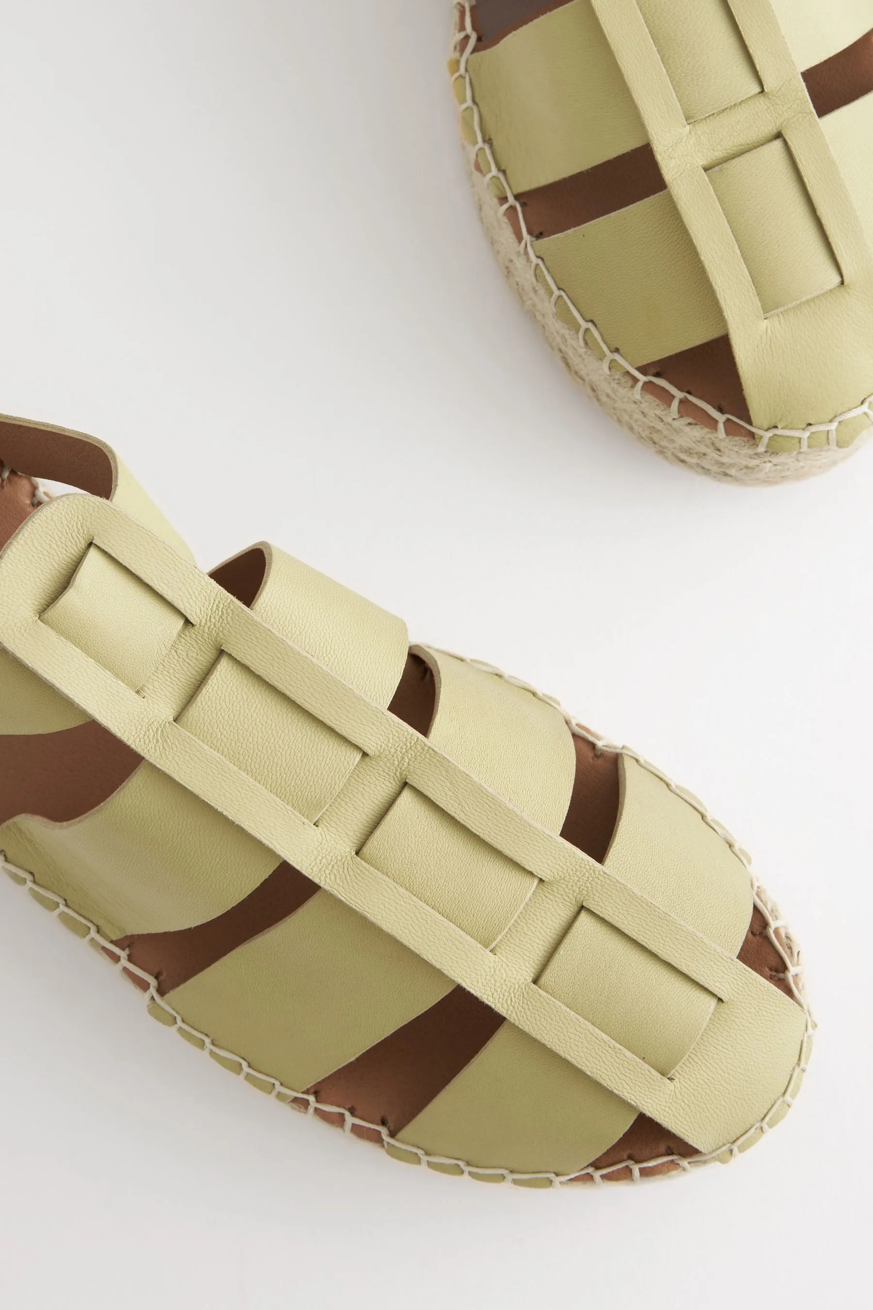 Forever Comfort® - Scarpe stile pescatore stile pescatore in pelle con suole spesse