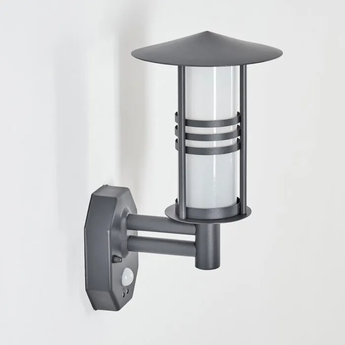 Forli Applique da esterno Antracite, 1-Luce, Sensori di movimento