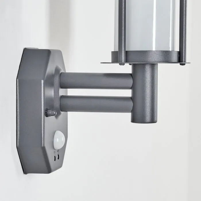 Forli Applique da esterno Antracite, 1-Luce, Sensori di movimento