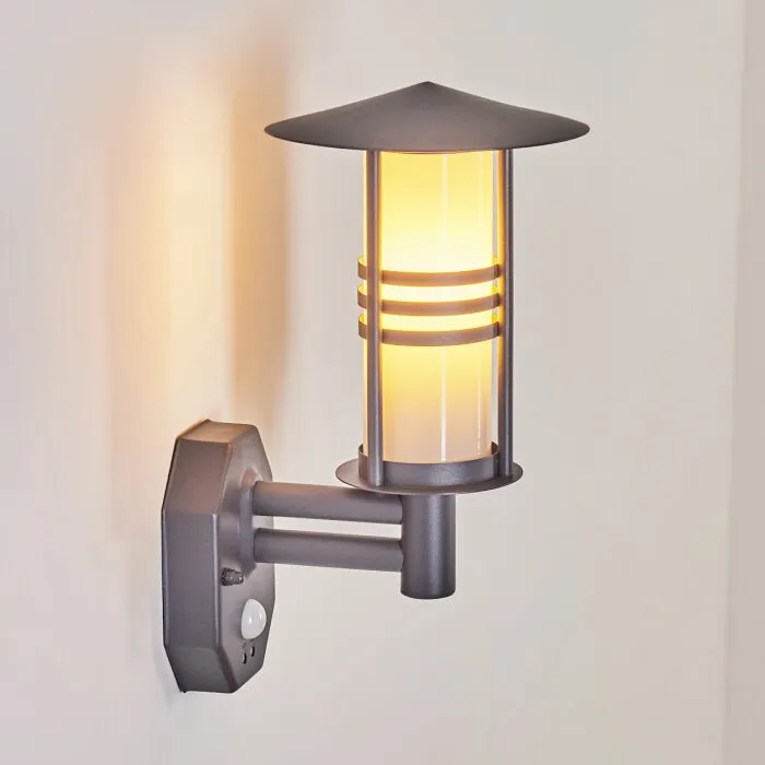 Forli Applique da esterno Antracite, 1-Luce, Sensori di movimento