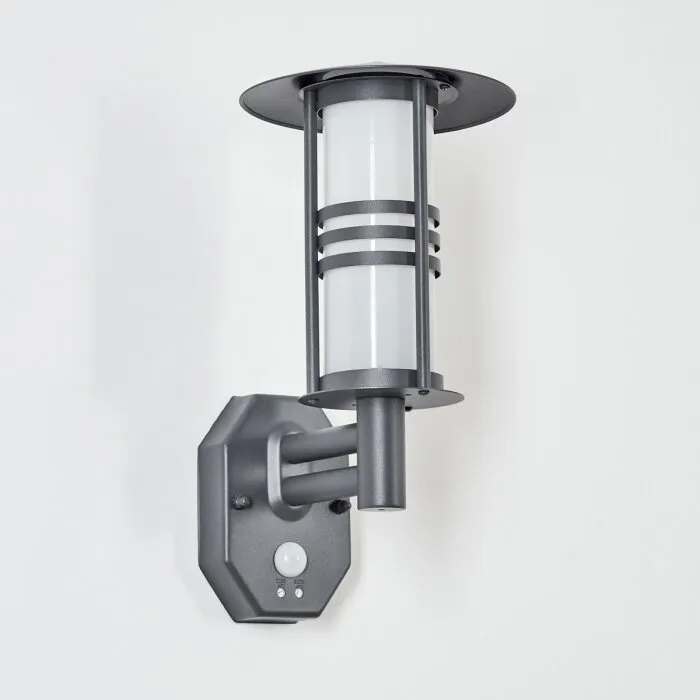 Forli Applique da esterno Antracite, 1-Luce, Sensori di movimento